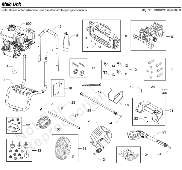 Craftsman CMXGWAS02079003 Replacement Parts replacement parts and